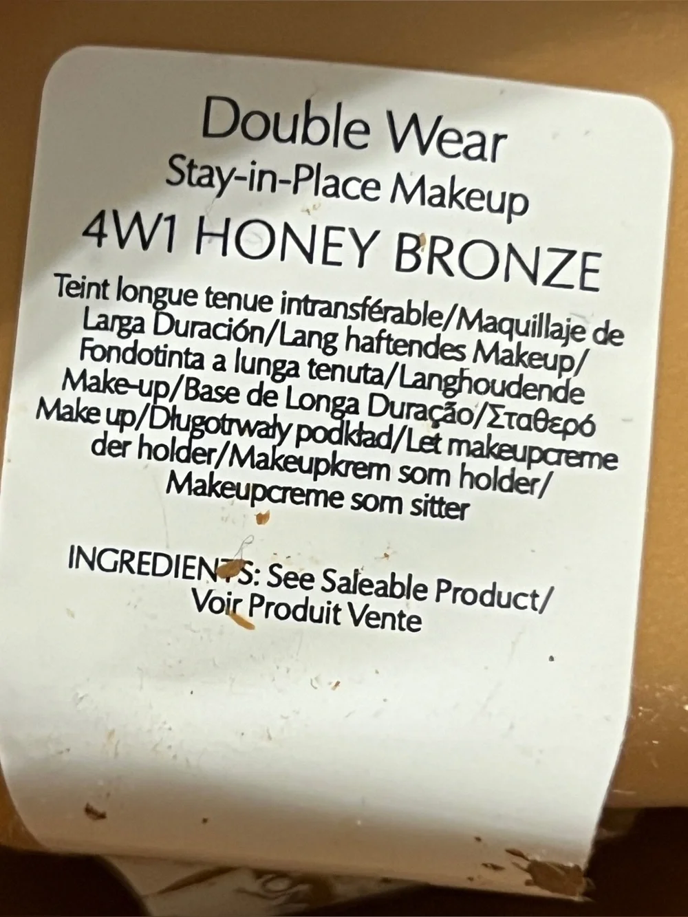Estee Lauder Double Wear Foundation Original Formula 4W1 Honey Bronze